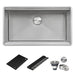 Ruvati 33" Workstation Scratch Resistant Hex Bottom Stainless Steel Kitchen Sink