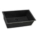 Ruvati 33" x 19" Granite Composite Undermount Single Bowl Kitchen Sink - Midnight Black