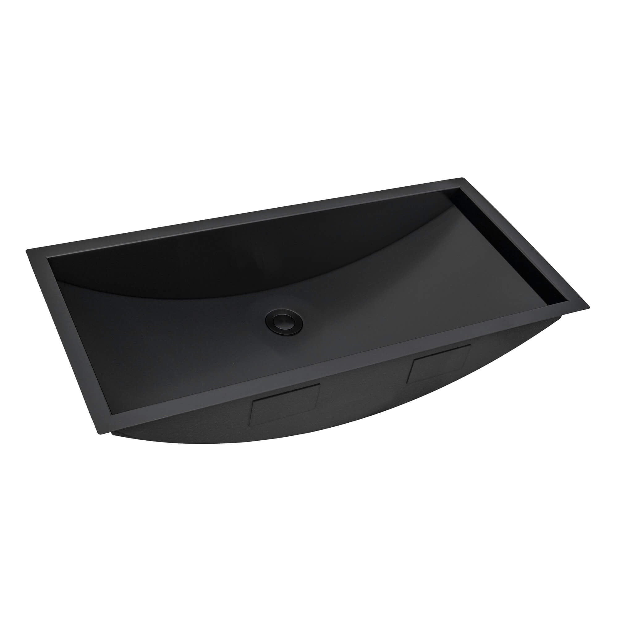 Ruvati 34 x 14" Gunmetal Stainless Steel Undermount Rectangular Bathroom Sink