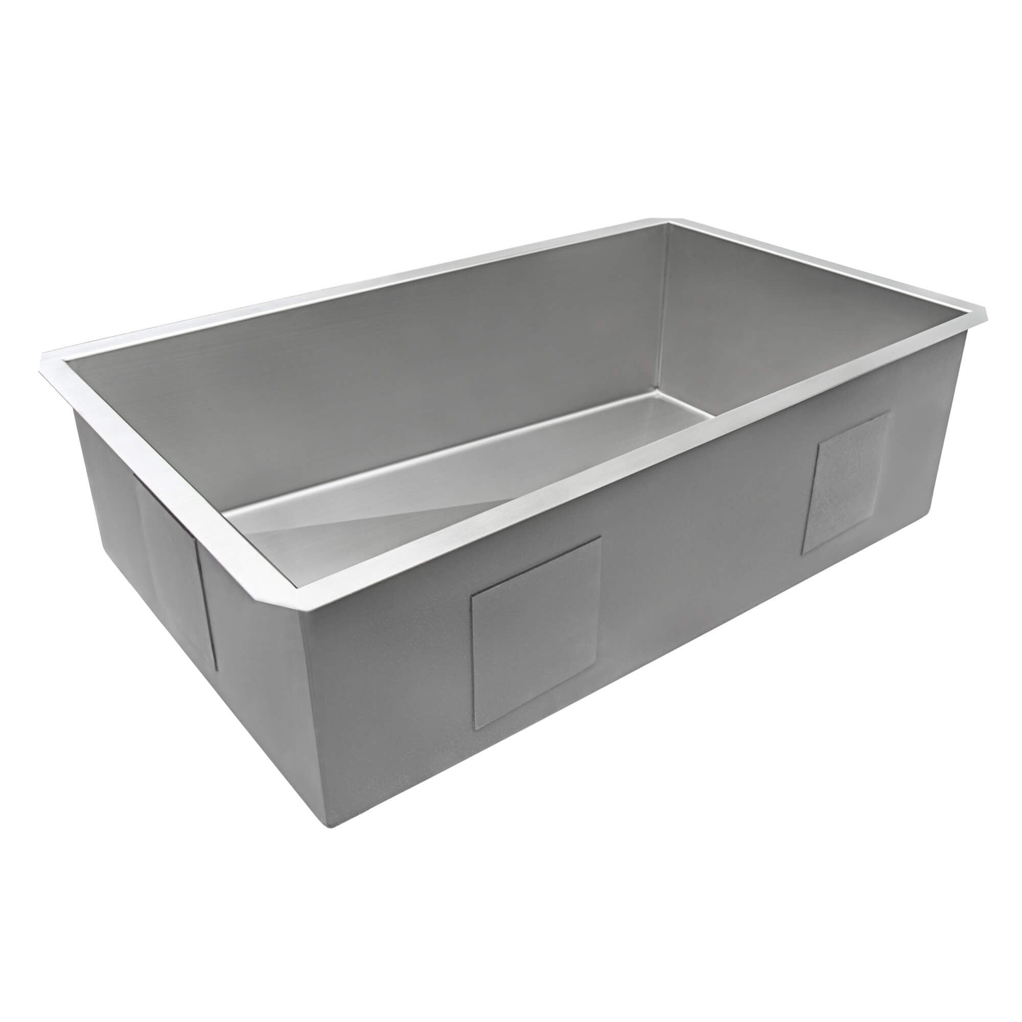 Ruvati 36" Slope Bottom Offset Drain Undermount 16 Gauge Stainless Kitchen Sink