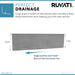 Ruvati 36" Slope Bottom Offset Drain Undermount 16 Gauge Stainless Kitchen Sink