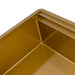 Ruvati 45" Matte Gold Stainless Steel Workstation Two-Tiered Ledge Undermount Kitchen Sink