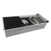 Ruvati 45" Undermount Dual-Tier Workstation Kitchen Sink