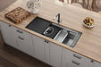 Ruvati 45" Undermount Dual-Tier Workstation Kitchen Sink