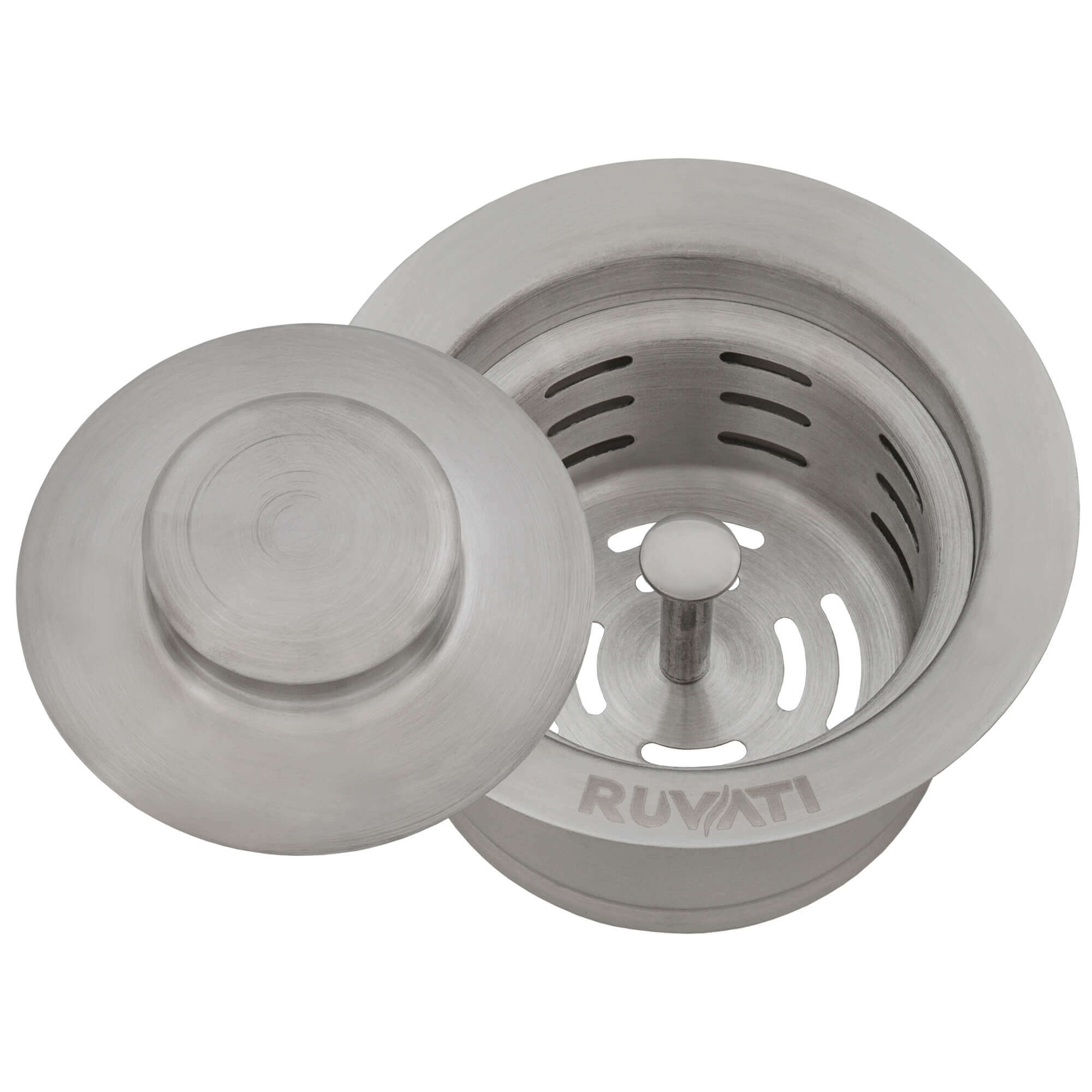 Ruvati Extended Garbage Disposal Flange Basket Strainer and Stopper