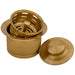 Ruvati Extended Garbage Disposal Flange Basket and Stopper in Brushed Gold