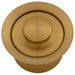 Ruvati Extended Garbage Disposal Flange Basket and Stopper in Brushed Gold