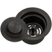 Ruvati Extended Garbage Disposal Flange with Basket and Stopper in Gunmetal