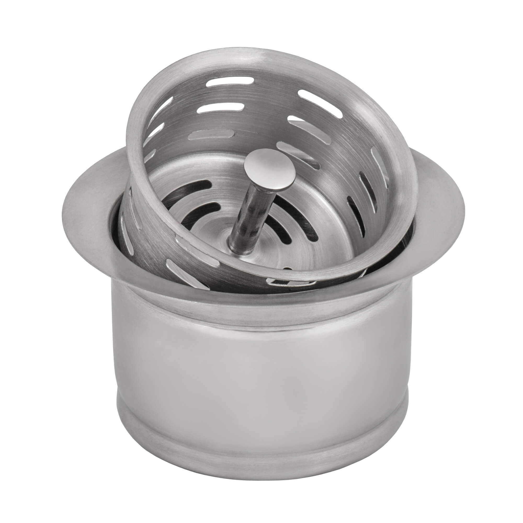 Ruvati Extended Garbage Disposal Flange with Deep Basket Strainer for Kitchen Sinks