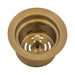 Ruvati Extended Garbage Disposal Flange with Deep Basket Strainer in PVD