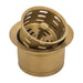 Ruvati Extended Garbage Disposal Flange with Deep Basket Strainer in PVD