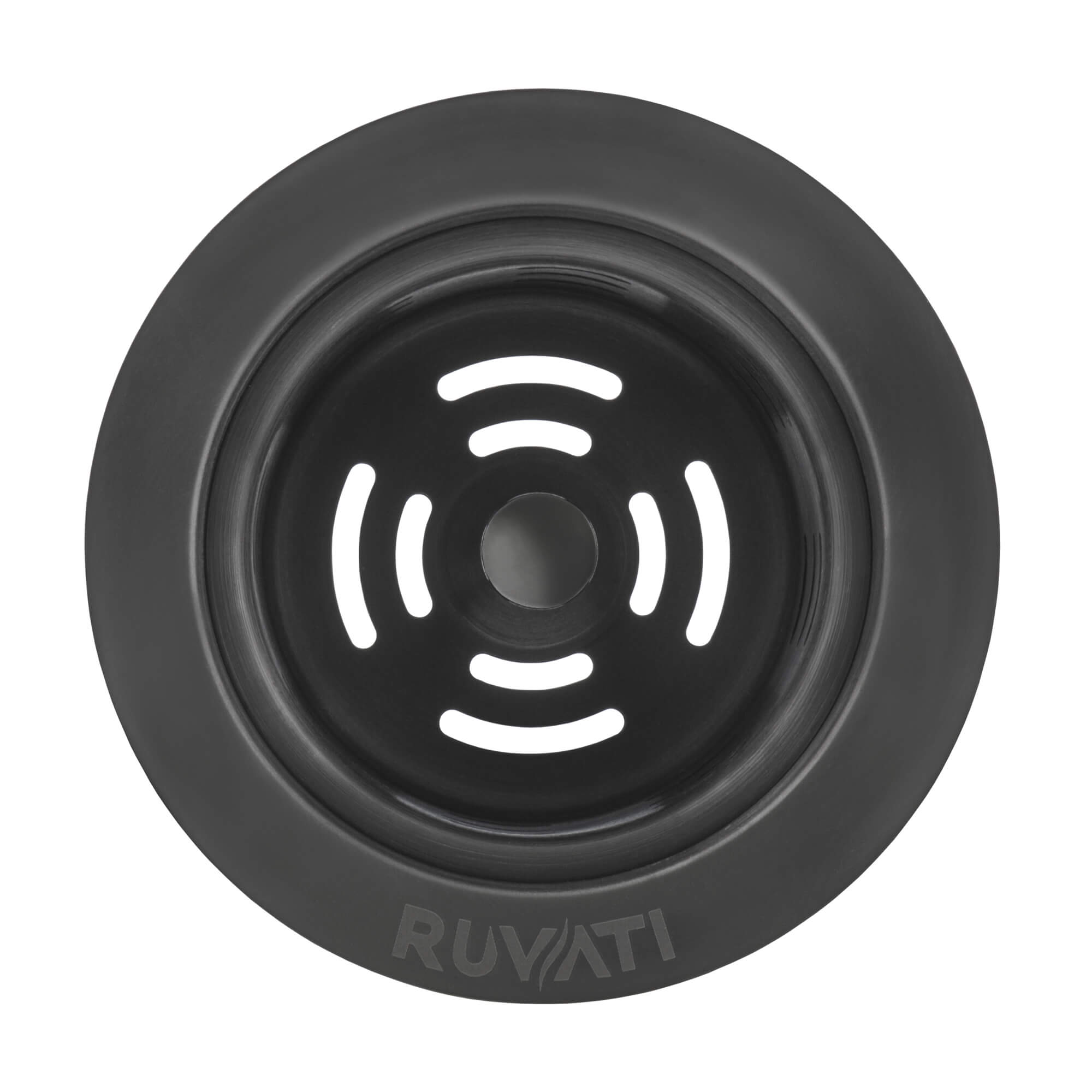 Ruvati Extended Garbage Disposal Flange with Deep Basket Strainer in PVD