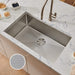 Ruvati Hex Bottom 30" Single Bowl Scratch Resistant Texture Kitchen Sink