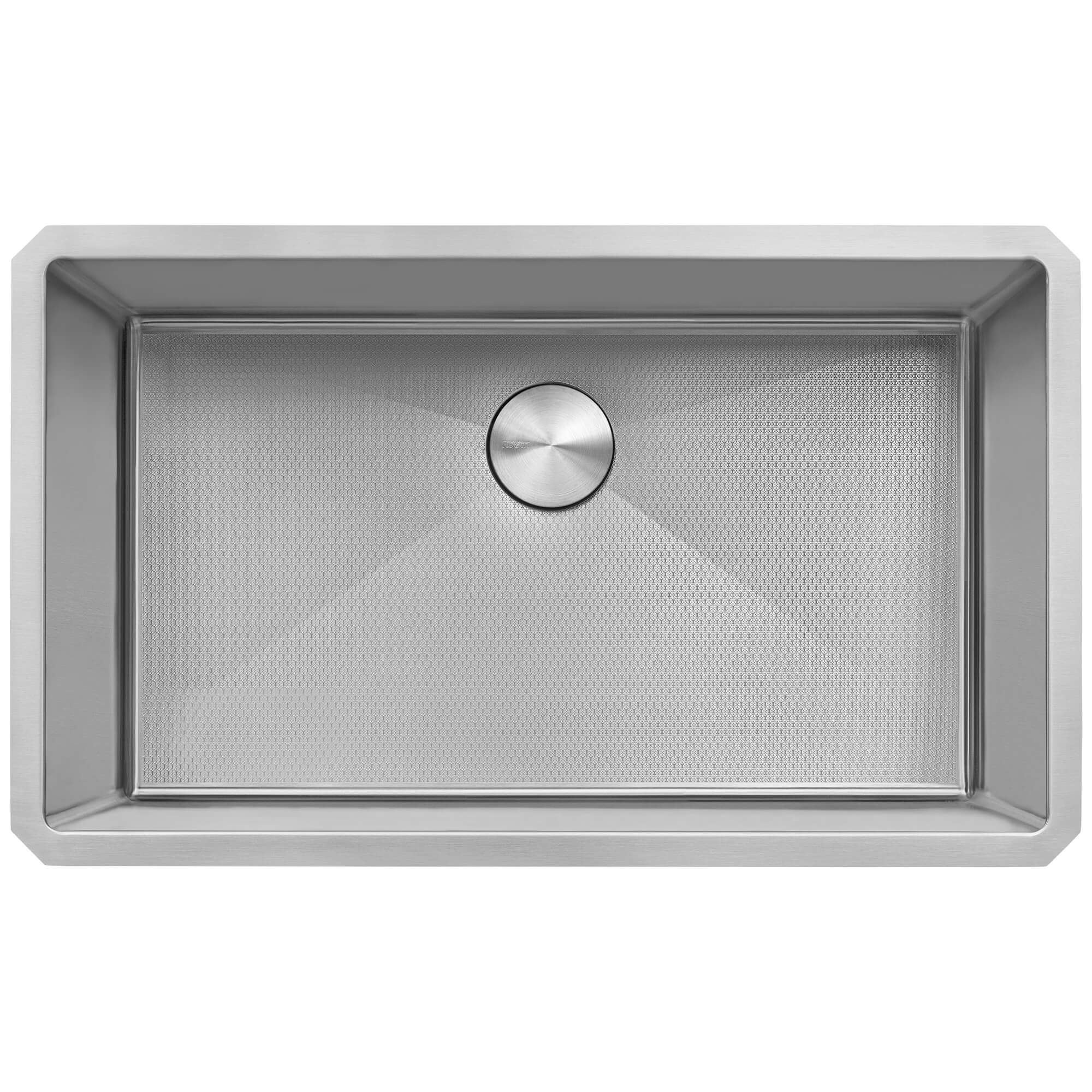 Ruvati Hex Bottom 30" Single Bowl Scratch Resistant Texture Kitchen Sink