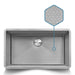 Ruvati Hex Bottom 30" Single Bowl Scratch Resistant Texture Kitchen Sink