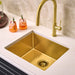 Ruvati RVH7121GG 21" Undermount Tight Radius Matte Gold Stainless Steel Single Bowl Kitchen Sink