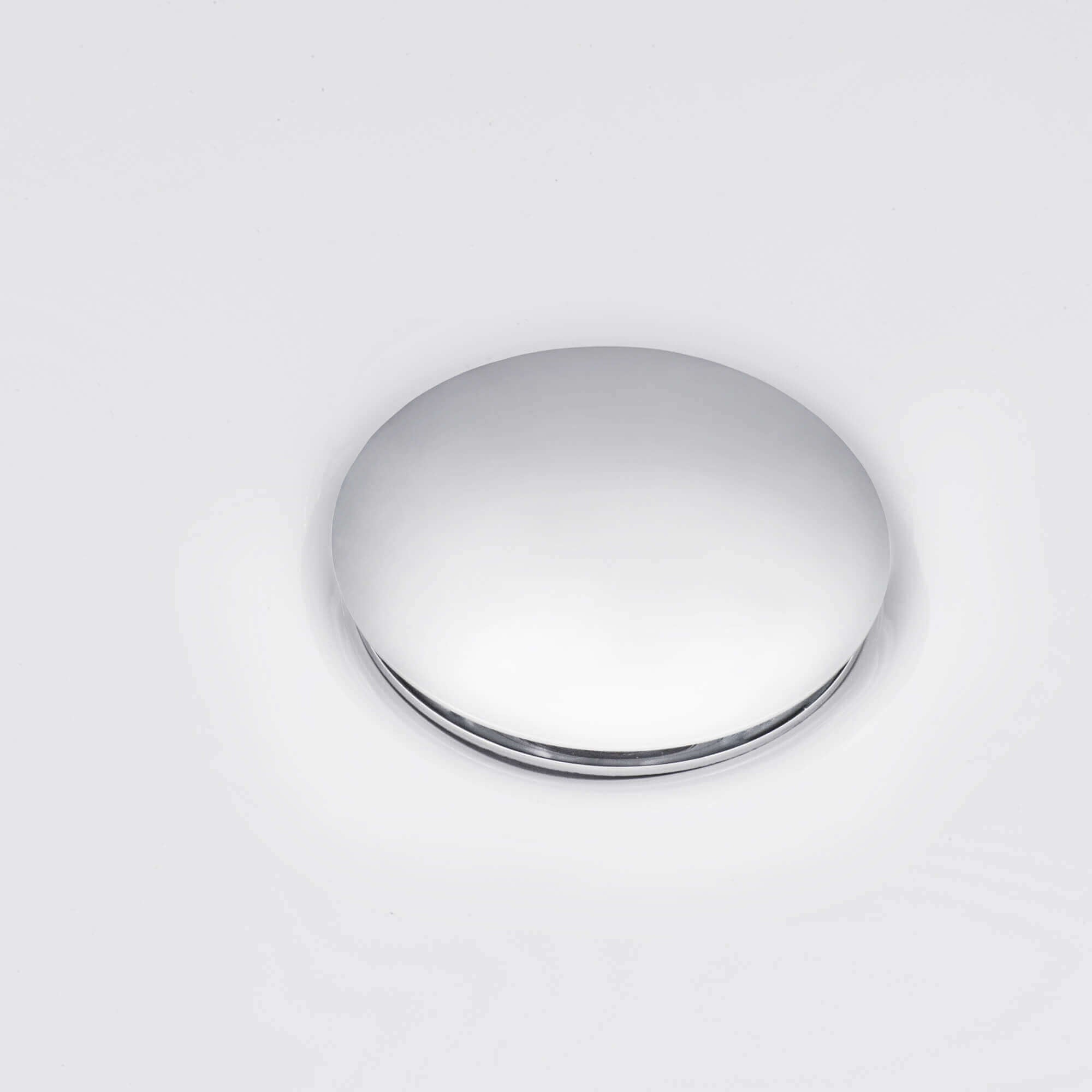Ruvati Umbrella Style Push Pop-up Drain for Bathroom Sinks without Overflow in Chrome Finish