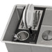 Ruvati Workstation Sink Silverware and Plate Caddie