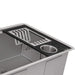 Ruvati Workstation Sink Silverware and Plate Caddie