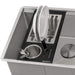 Ruvati Workstation Sink Silverware and Plate Caddie