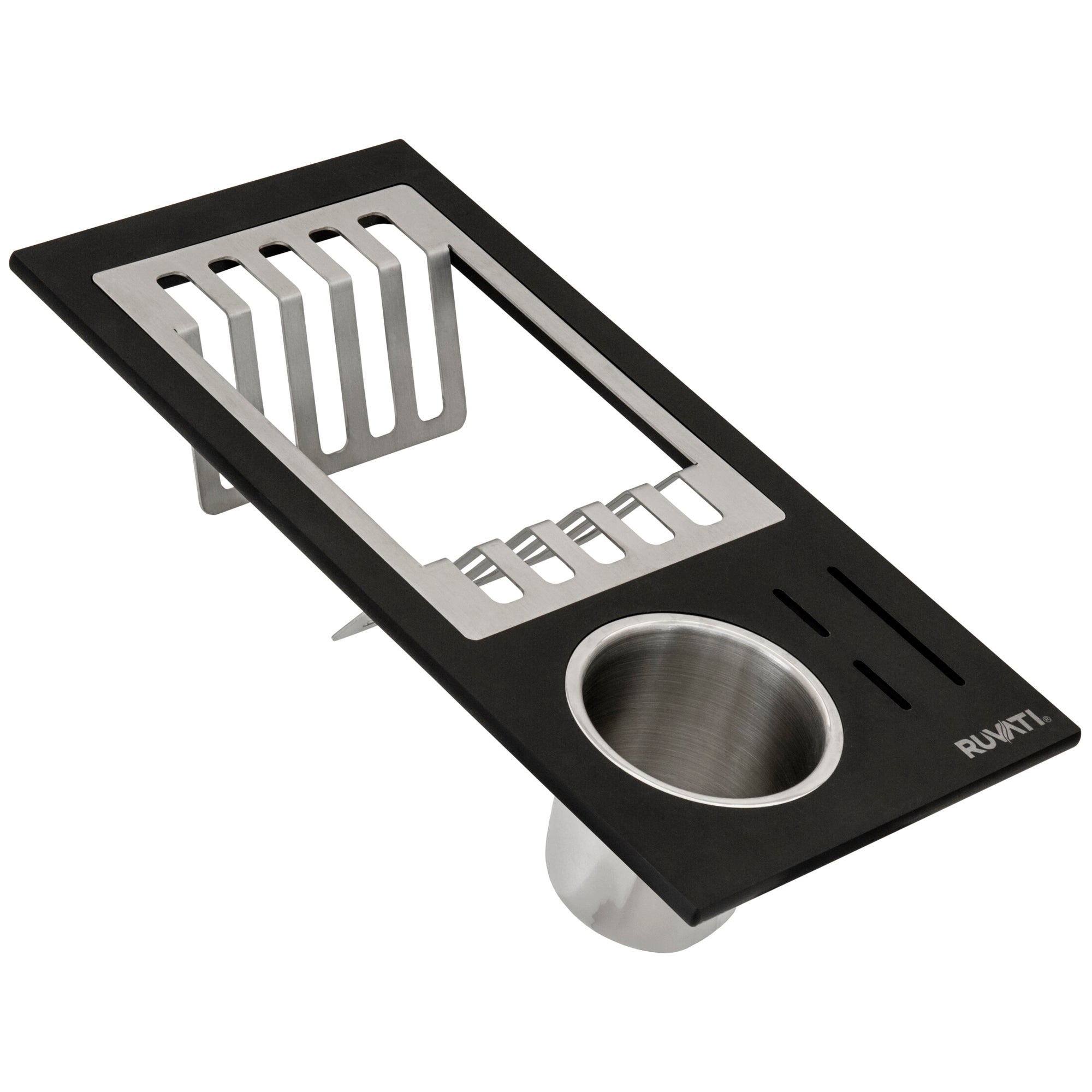 Ruvati Workstation Sink Silverware and Plate Caddie