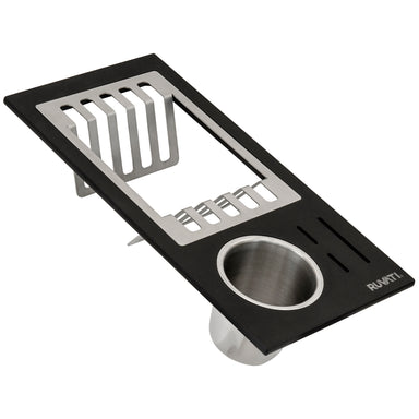 Ruvati Workstation Sink Silverware and Plate Caddie