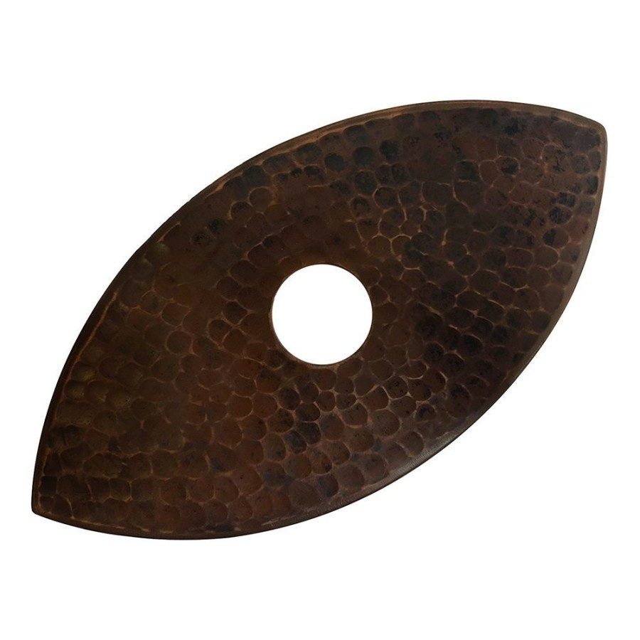 8" Copper Oval Cylinder Pendant Light Shade-DirectSinks