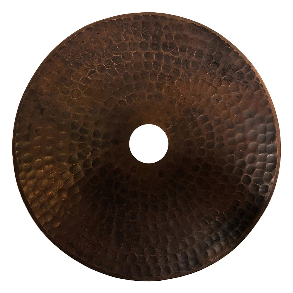 8" Copper Round Cylinder Pendant Light