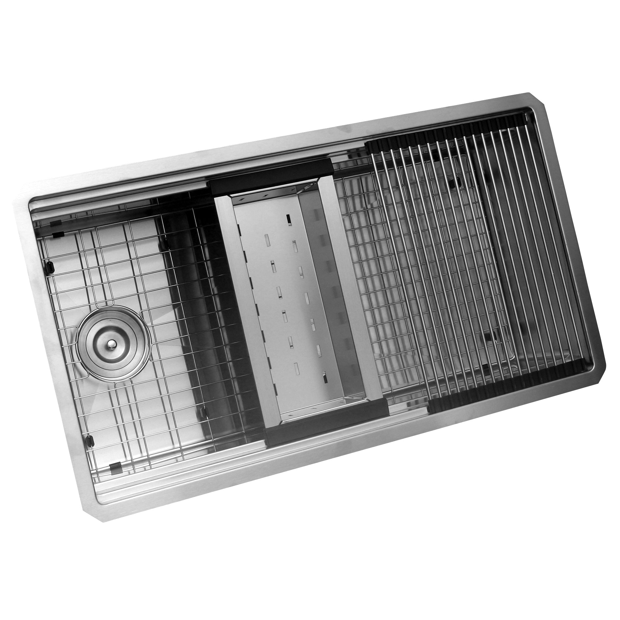 Nantucket Sinks 32" Small Radius Undermount Workstation Kitchen Sink