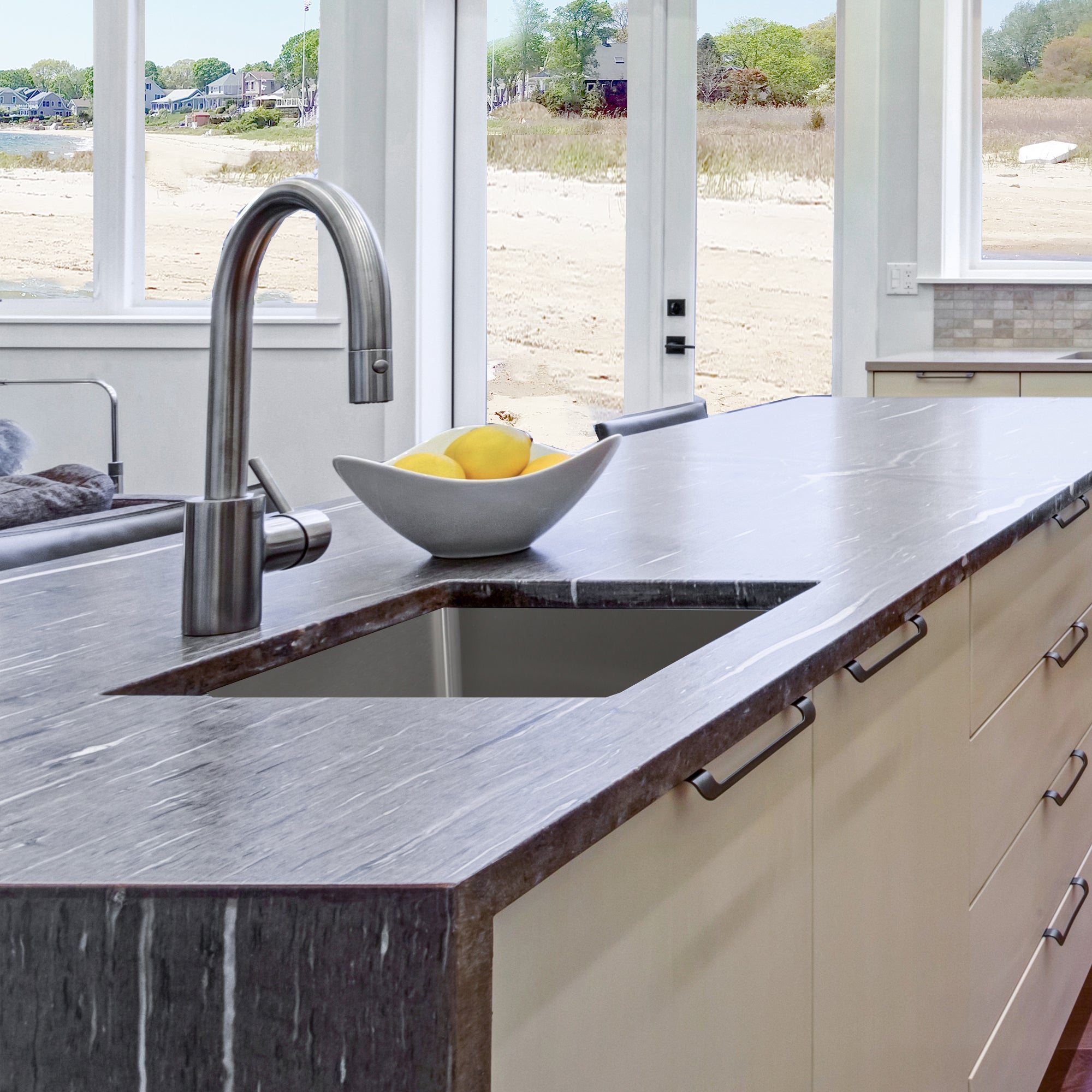 Nantucket Sinks Sr2318 - Pro Series Rectangle Single Bowl Undermount Small Radius Corners Stainless Steel Kitchen Sink