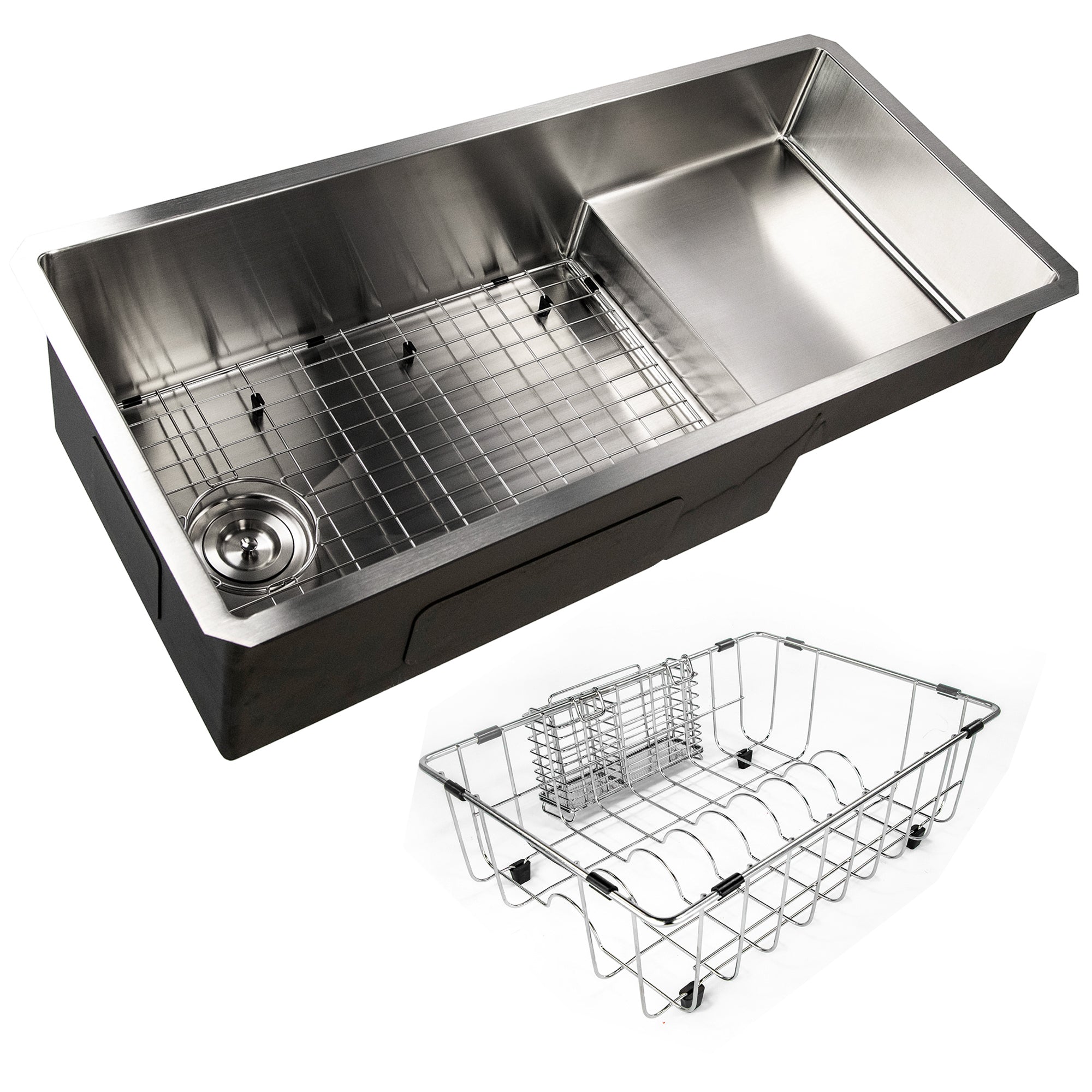 Nantucket Sinks 39" Undermount Kitchen Sink with Raised Platform