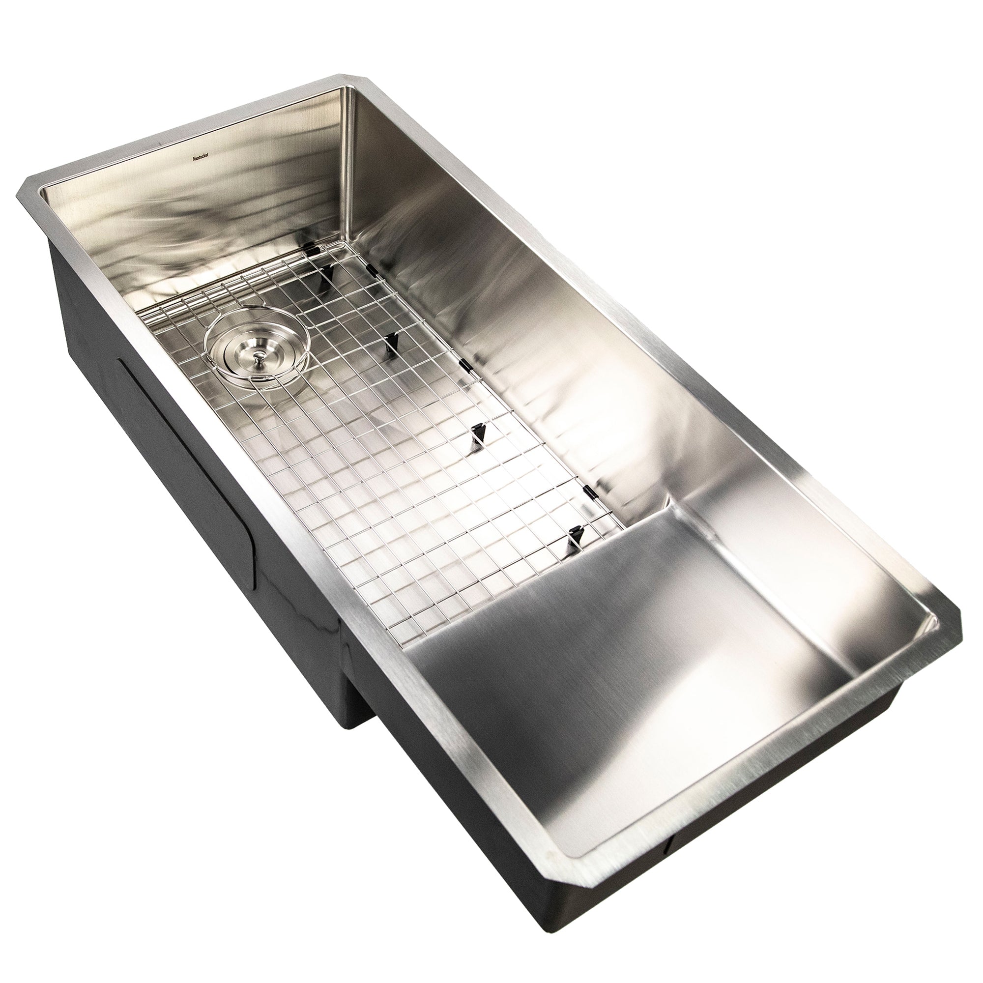 Nantucket Sinks 39" Undermount Kitchen Sink with Raised Platform