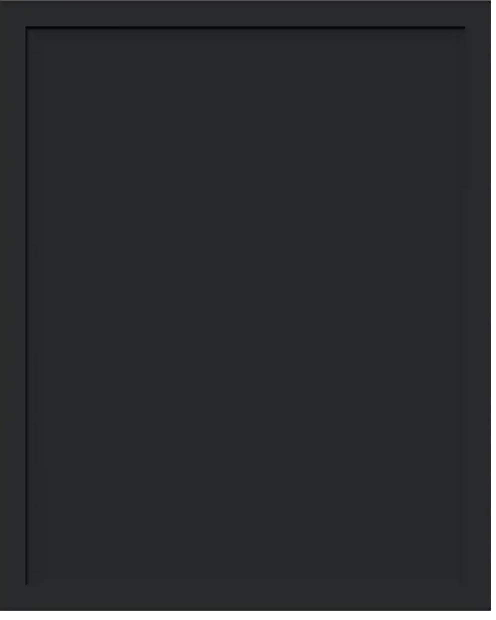 Fabuwood Small Sample Door in Pitch Black