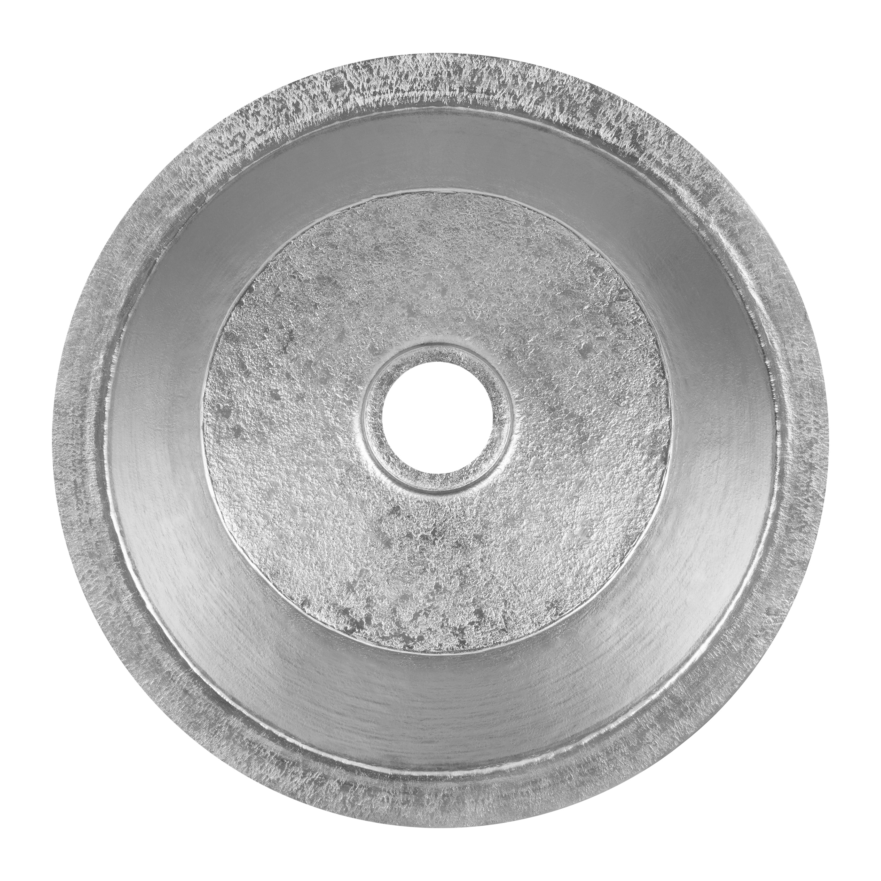 14" Undermount Round Terra Firma Thick Nickel Plated Prep Sink