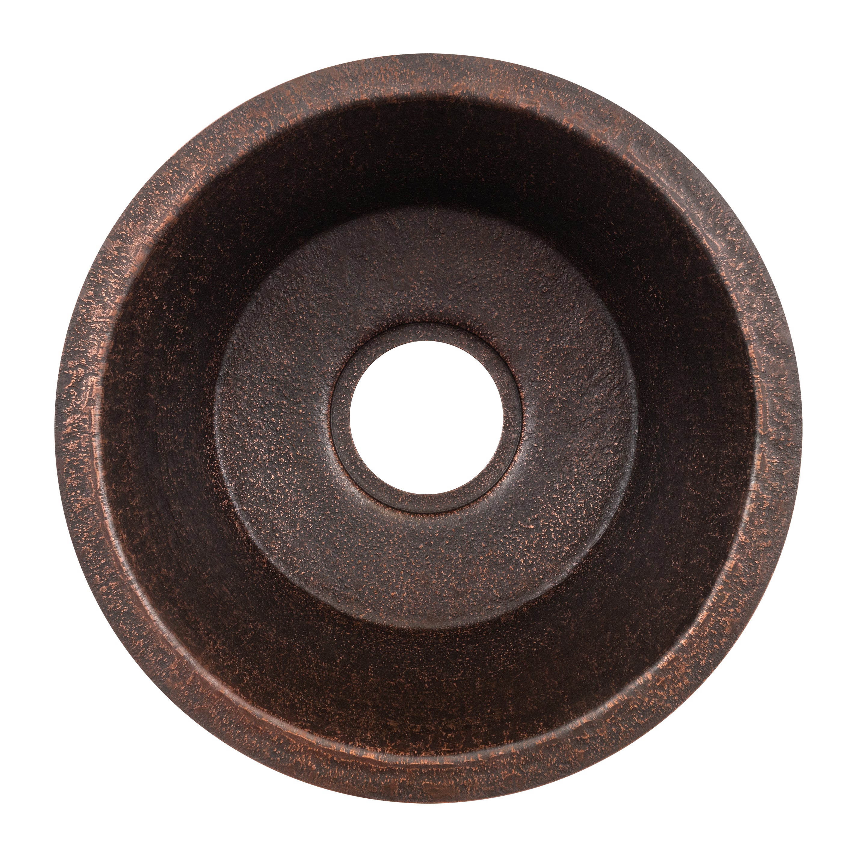 16" Undermount Round Terra Firma Thick Copper Prep Sink