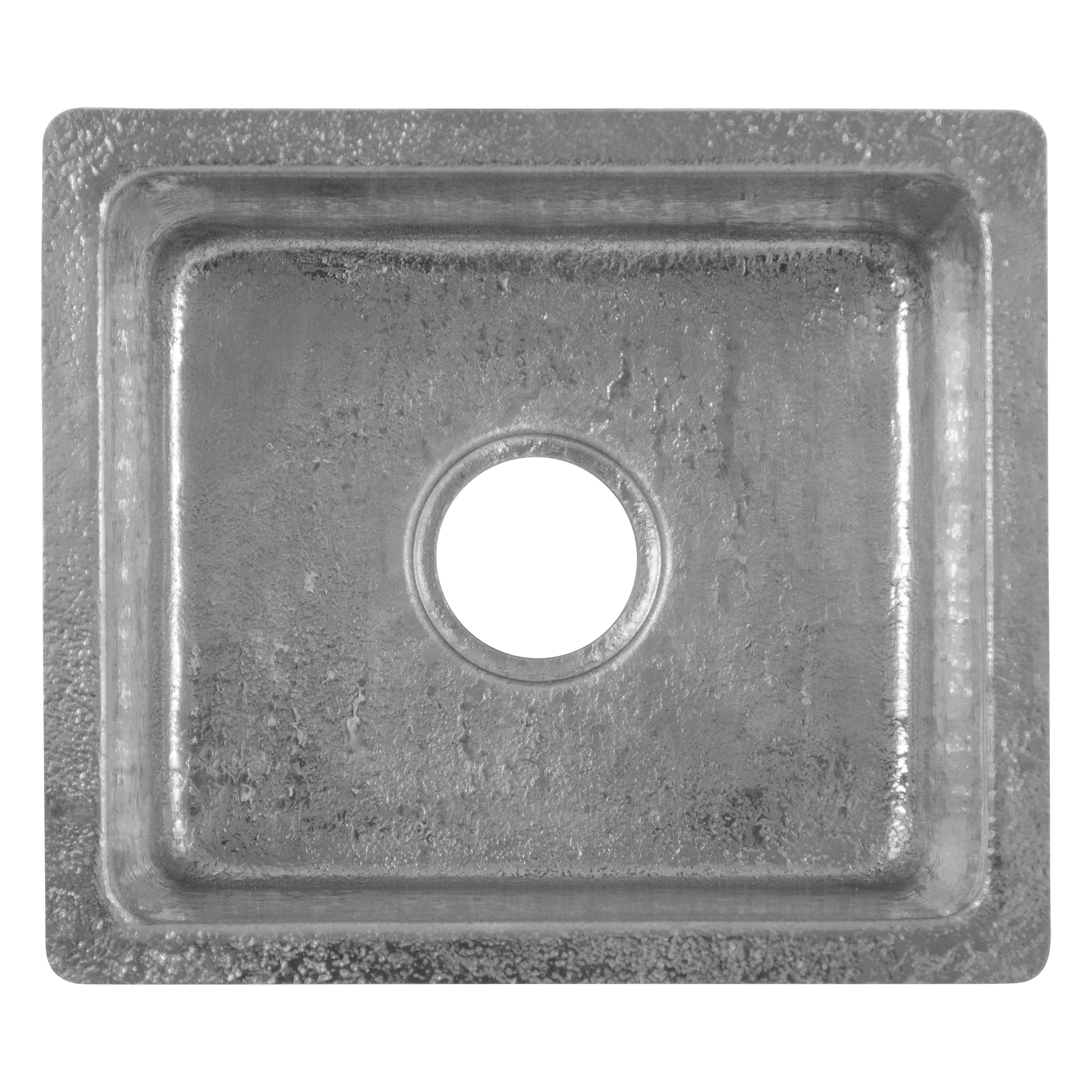 Undermount 16" x 14" Terra Firma Thick Nickel Plated Prep Sink