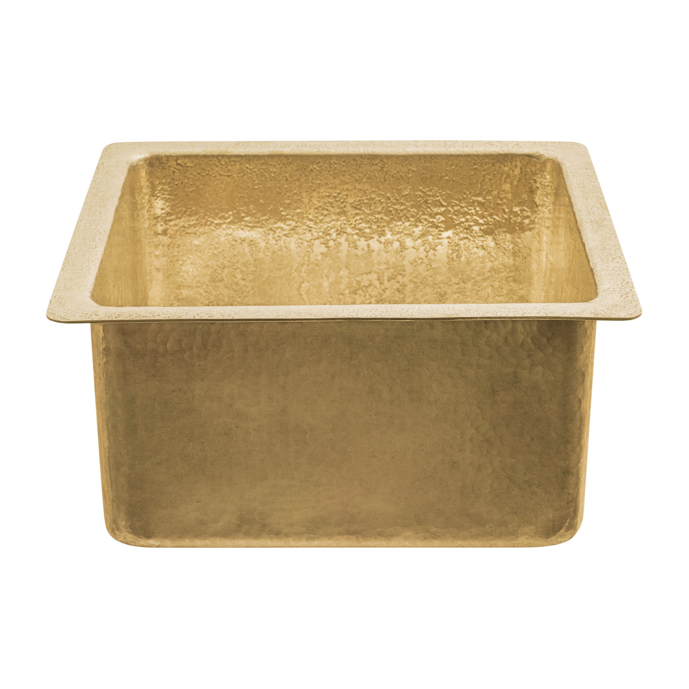 Undermount 16" x 14" Terra Firma Thick Polished Brass Prep Sink