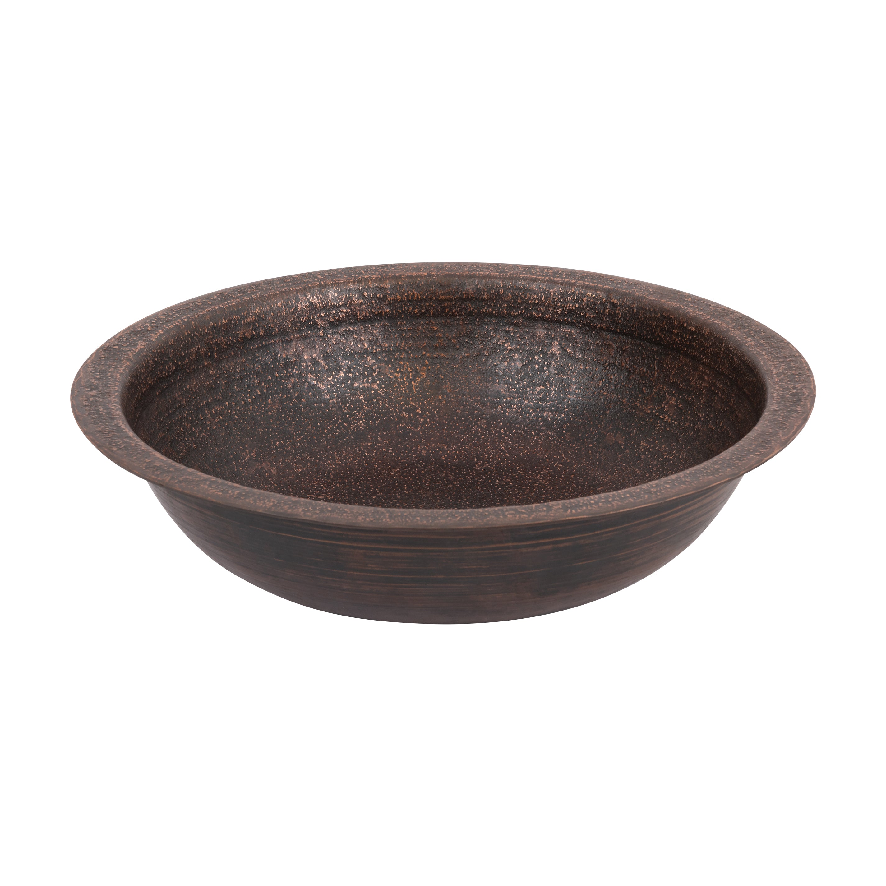 Undermount 16" Round Terra Firma 10 Gauge Thick Copper Bathroom Sink