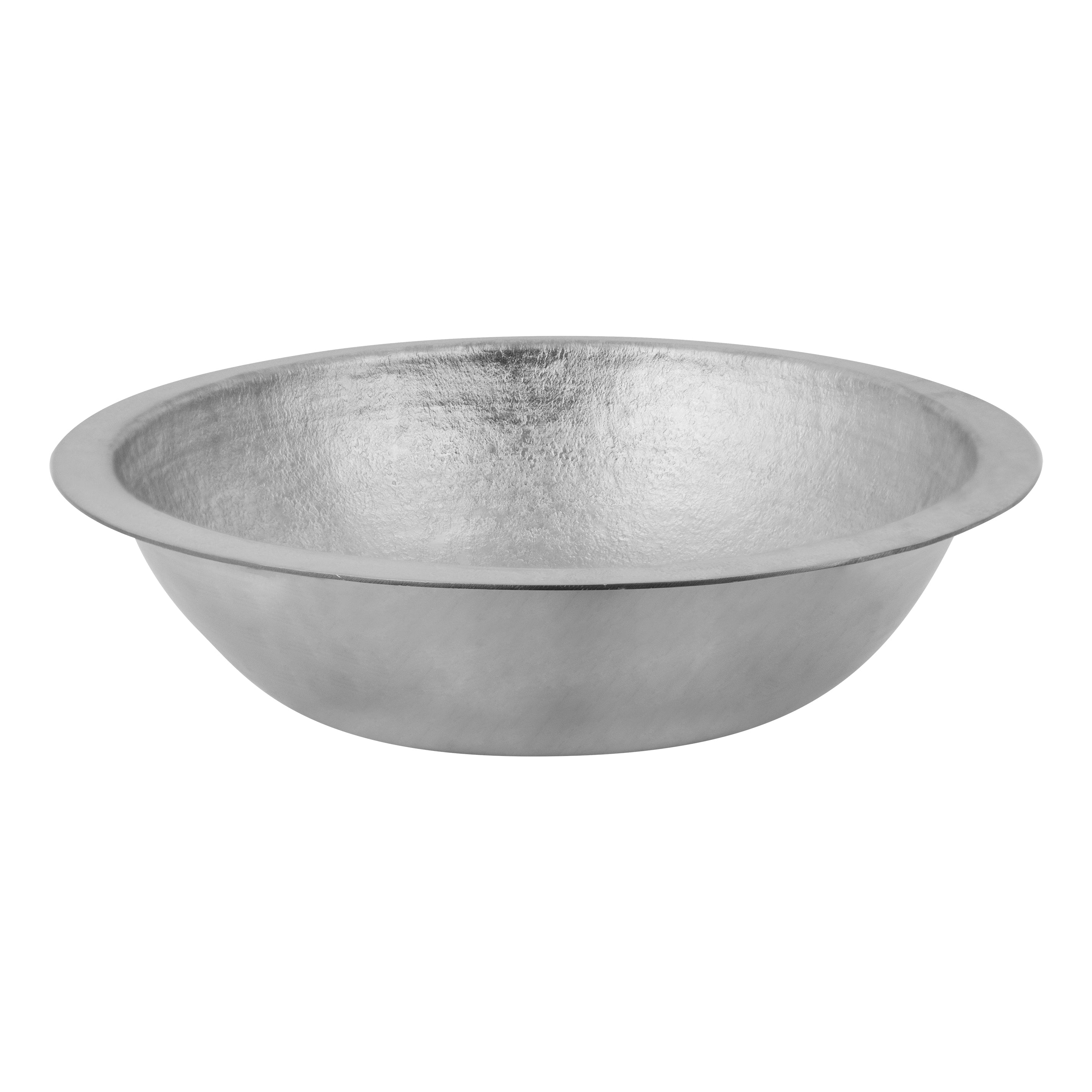 Undermount 16" Round Terra Firma 10 Gauge Nickel Plated Bathroom Sink