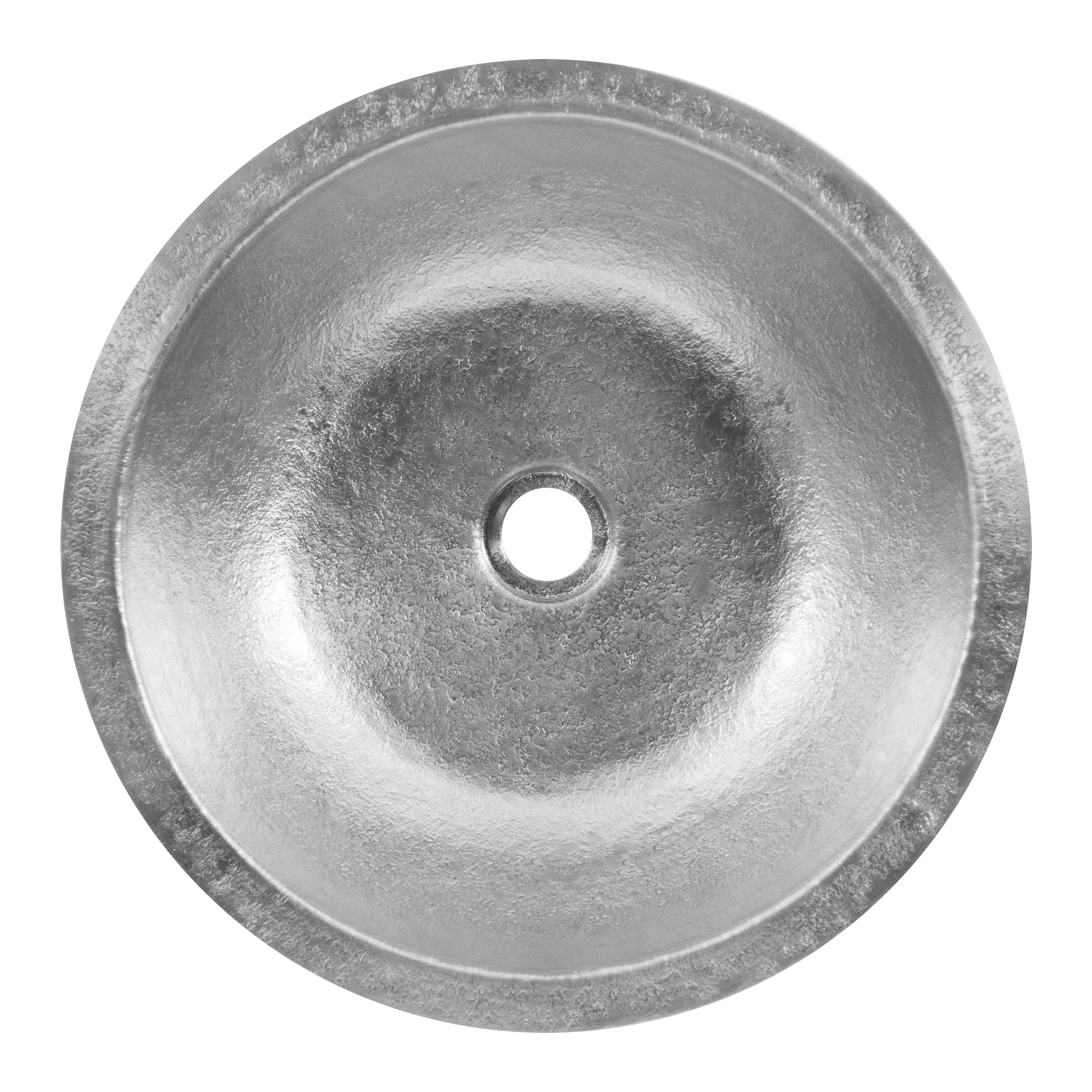 Undermount 16" Round Terra Firma 10 Gauge Nickel Plated Bathroom Sink