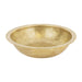Undermount 16" Round Terra Firma 10 Gauge Polished Brass Bathroom Sink-DirectSinks