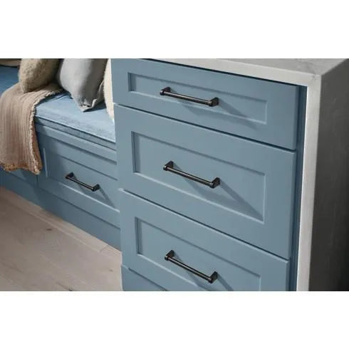 Top Knobs Coddington Lawrence Pull in Flat Black-DirectSinks