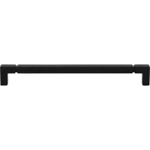 Top Knobs Coddington Langston Pull in Flat Black-DirectSinks
