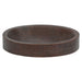 17" Oval Dark Hammered Copper Recessed Bathroom Sink-DirectSinks