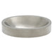 17" Oval Nickel Plated Hammered Copper Recessed Bathroom Sink-DirectSinks
