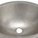 Premier Copper Products Oval Skirted Vessel Hammered Copper Sink in Nickel-DirectSinks