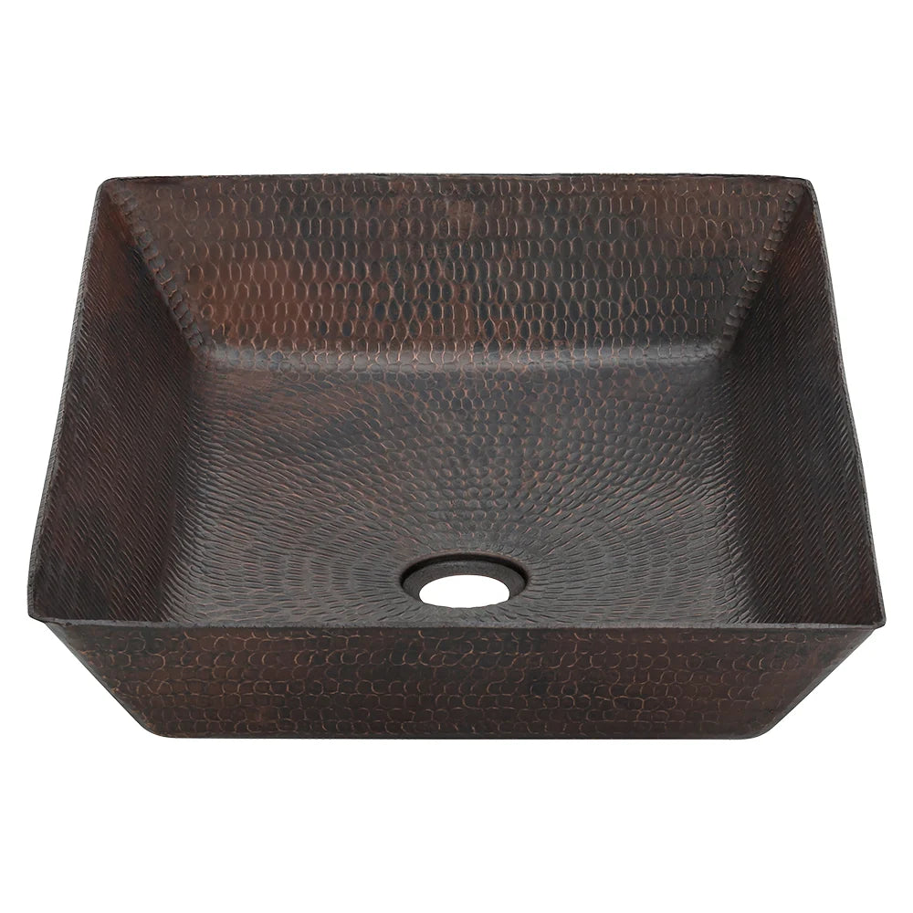 Premier Copper Products 20" Rectangle Vessel Hammered Copper Sink