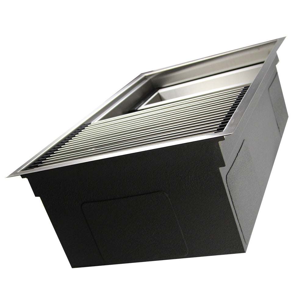 Nantucket Sinks ZR-PS-3220-16 - 32" Pro Series Workstation Undermount Stainless Steel Kitchen Sink, with Included Rolling Mat, Grid, Colander, and Drain.