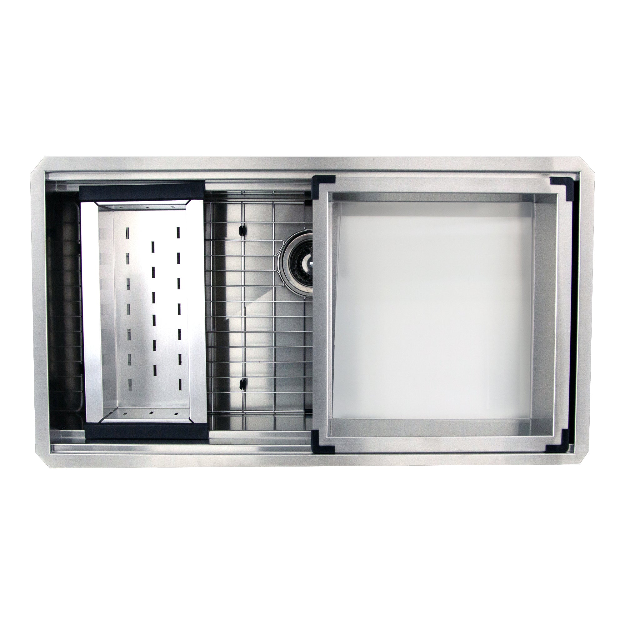 Nantucket Sinks 36" Pro Series Workstation Undermount Stainless Steel Kitchen Sink