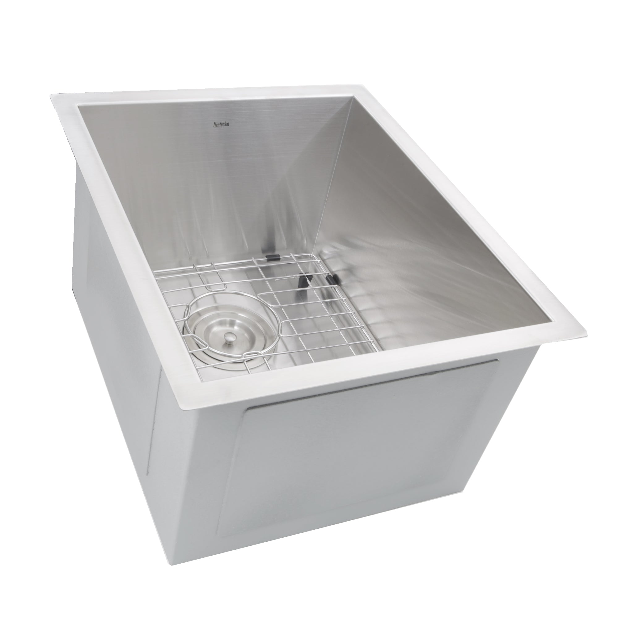 Nantucket Sinks 15" Pro Series Rectangle Undermount Zero Radius Stainless Steel Bar Prep Sink
